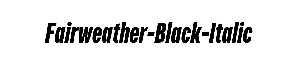 Fairweather-Black-Italic