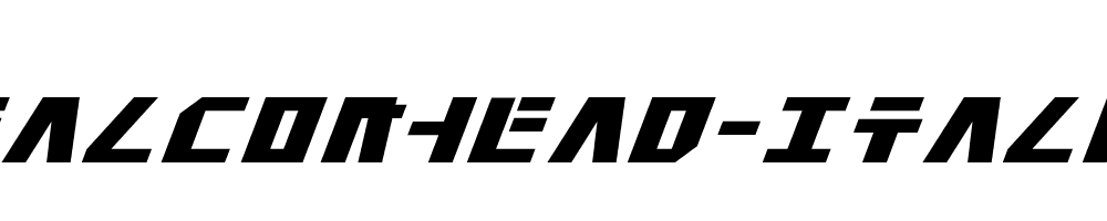 Falconhead-Italic