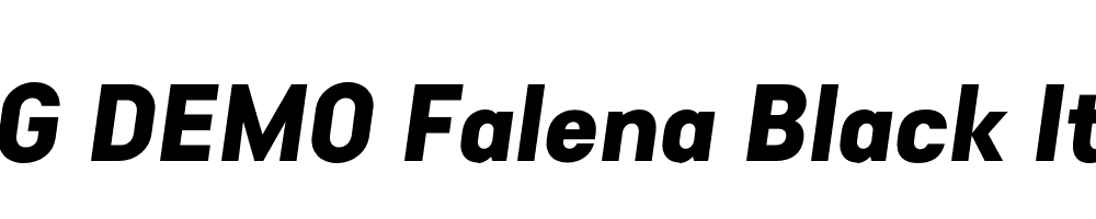  DEMO Falena Black Italic Regular