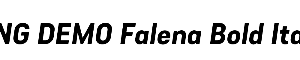  DEMO Falena Bold Italic Regular