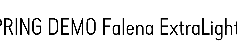  DEMO Falena ExtraLight Regular