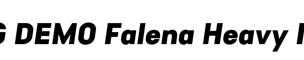  DEMO Falena Heavy Italic Regular