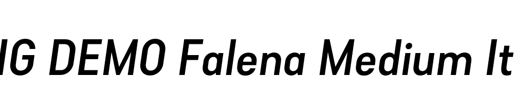  DEMO Falena Medium Italic Regular