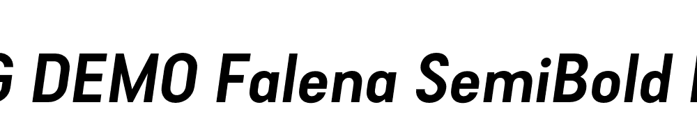  DEMO Falena SemiBold Italic Regular