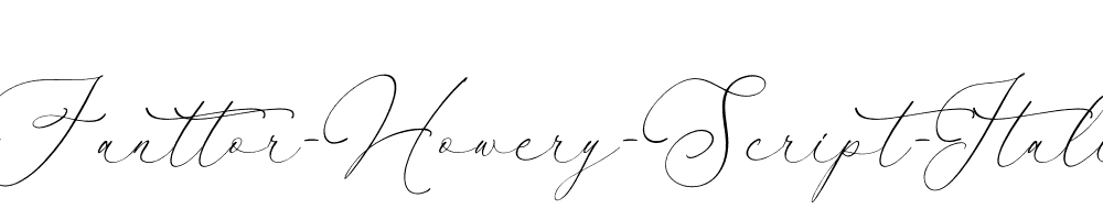 Fanttor-Howery-Script-Italic