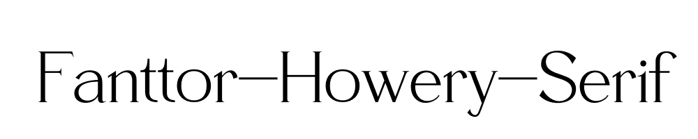 Fanttor-Howery-Serif