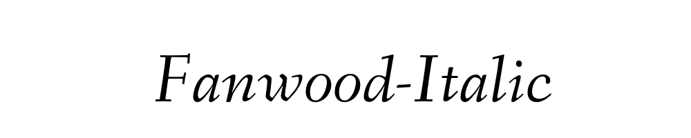 Fanwood-Italic