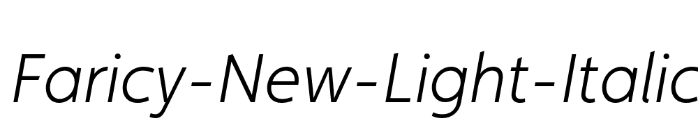 Faricy-New-Light-Italic