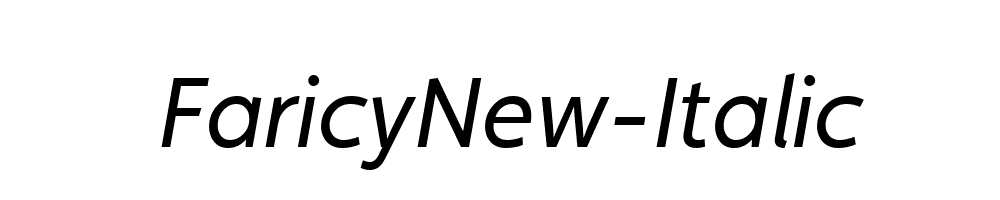 FaricyNew-Italic