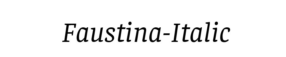 Faustina-Italic