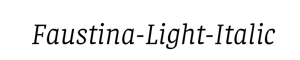 Faustina-Light-Italic