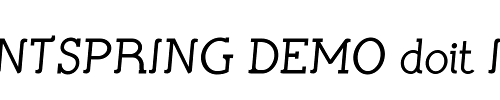  DEMO doit Italic