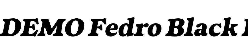 FSP DEMO Fedro Black Italic