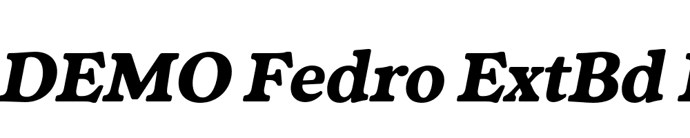 FSP DEMO Fedro ExtBd Italic