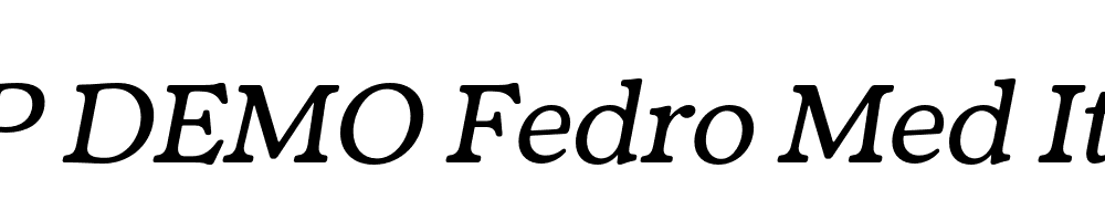 FSP DEMO Fedro Med Italic