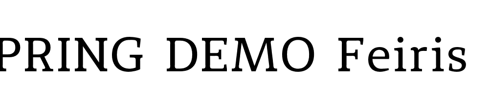  DEMO Feiris Regular