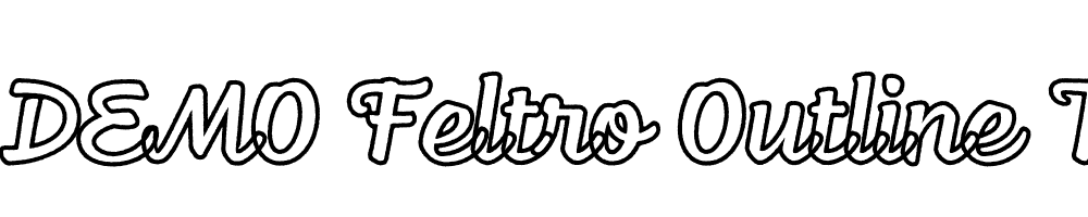  DEMO Feltro Outline Texture Regular