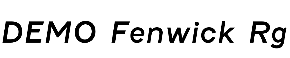 FSP DEMO Fenwick Rg Italic