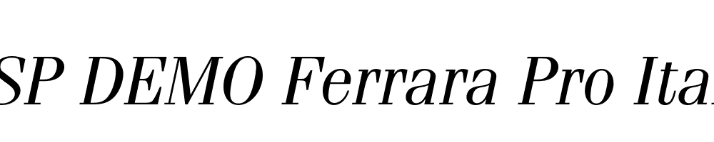 FSP DEMO Ferrara Pro Italic