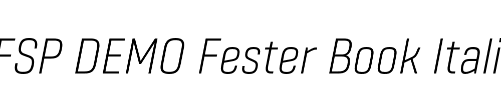 FSP DEMO Fester Book Italic