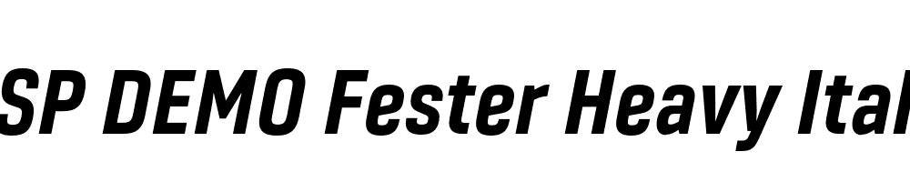 FSP DEMO Fester Heavy Italic