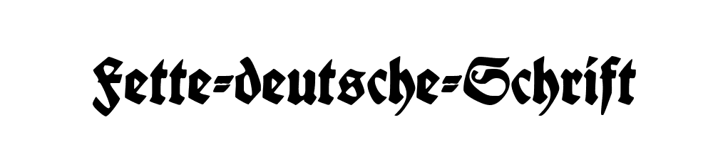 Fette-deutsche-Schrift