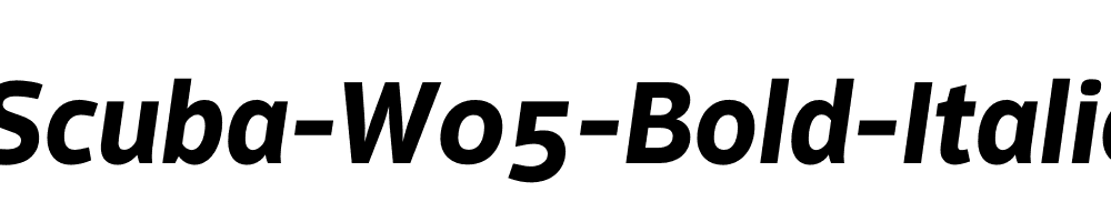 Scuba-W05-Bold-Italic