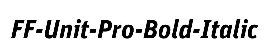 FF-Unit-Pro-Bold-Italic