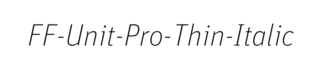 FF-Unit-Pro-Thin-Italic