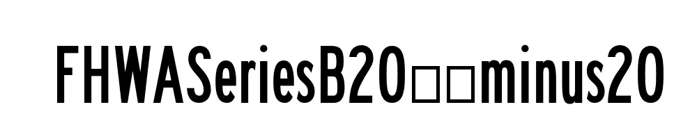 FHWASeriesB2020minus20