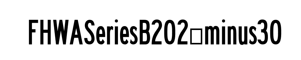 FHWASeriesB2020minus30