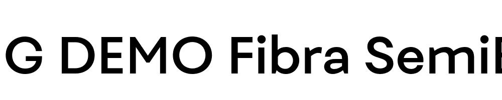  DEMO Fibra SemiBold Regular