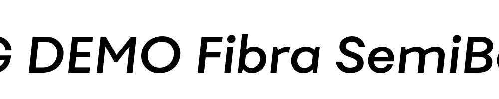  DEMO Fibra SemiBold It Regular