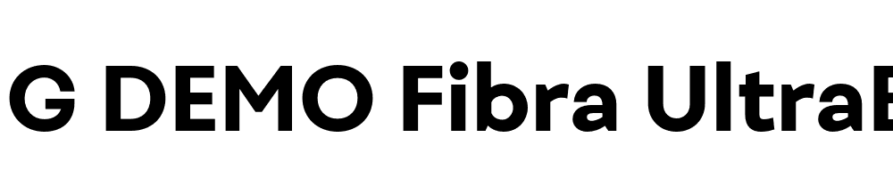  DEMO Fibra UltraBold Regular