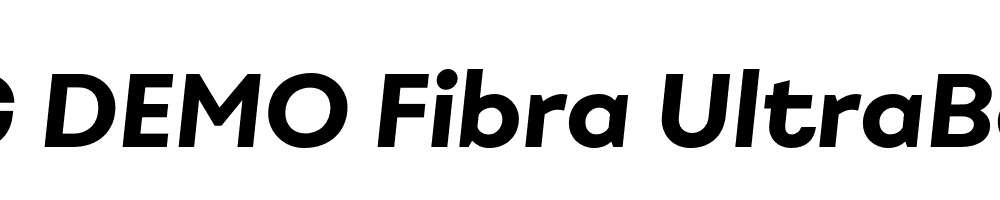  DEMO Fibra UltraBold It Regular