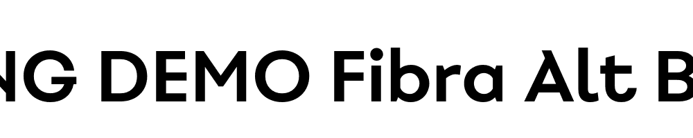  DEMO Fibra Alt Bold Regular