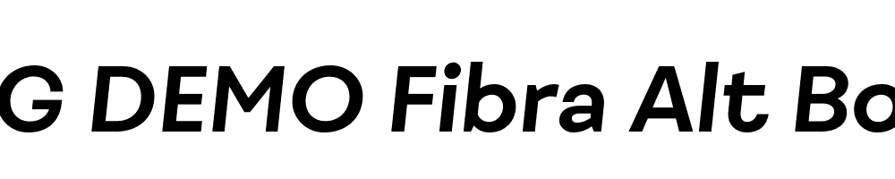  DEMO Fibra Alt Bold It Regular