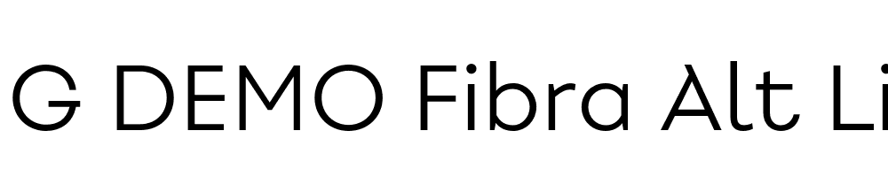  DEMO Fibra Alt Light Regular