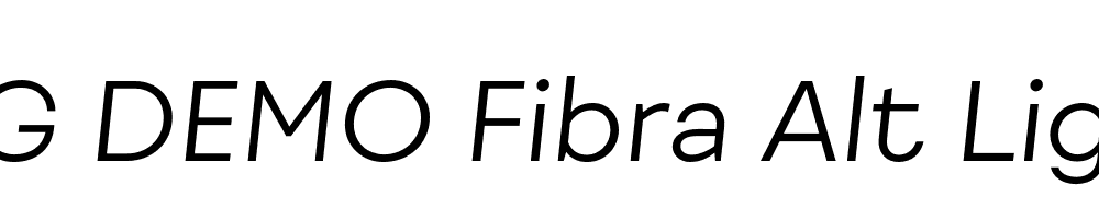  DEMO Fibra Alt Light It Regular