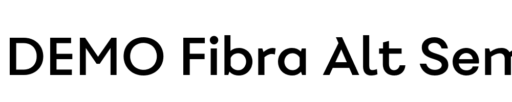  DEMO Fibra Alt SemiBold Regular