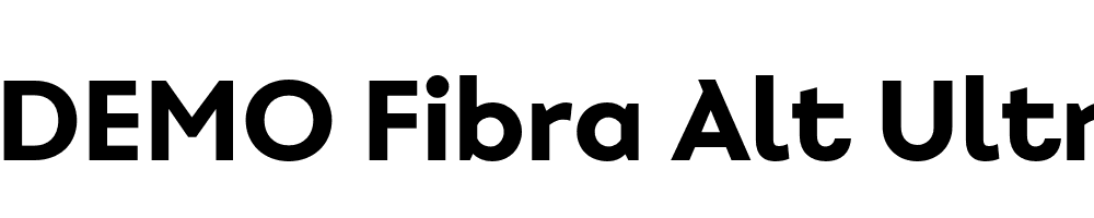  DEMO Fibra Alt UltraBold Regular