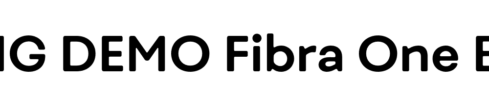  DEMO Fibra One Bold Regular