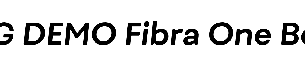  DEMO Fibra One Bold It Regular