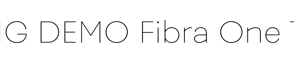  DEMO Fibra One Thin Regular