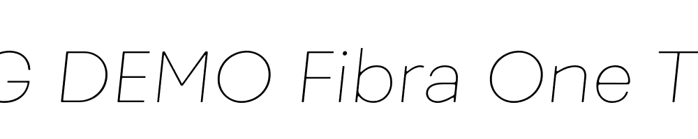  DEMO Fibra One Thin It Regular