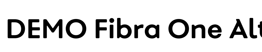  DEMO Fibra One Alt Bold Regular