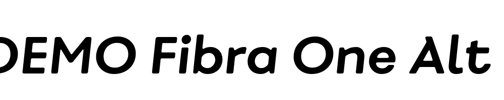  DEMO Fibra One Alt Bold It Regular