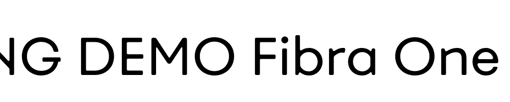  DEMO Fibra One Alt Regular