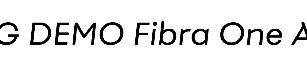  DEMO Fibra One Alt It Regular