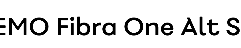  DEMO Fibra One Alt SemiBold Regular